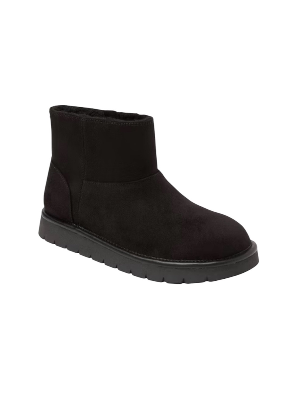 NWT Universal Thread “May” Black Faux Suede Ankle Boots Women’s 7 Memory Foam